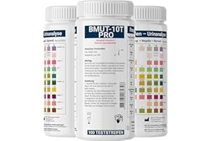 AUGUST ENGELHARDT 100 x paski moczu z 10 wskaźnikami testu zdrowia, paski do analizy moczu dla odżywiania i świadomości – paski testowe pH glukozy ketozy