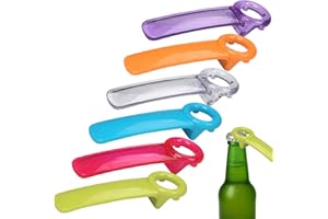 Menibeuty 6Pcs Abridor Botellas, Abrelatas Manual, Abs Abre Botes Tarros, Antideslizante Abridor De Tarros,6 Colores para Inicio Bares Fiesta