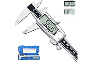 Kynup Digital Caliper, 150mm Electronic Calipers Measuring Tool, Precision Digital Tool Vernier Micrometer Measuring Tools with Mm/Inch Conversion