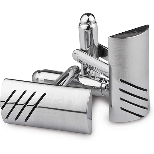 Kovove The Bling Fling Silver Coloured Cufflinks