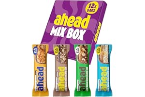 ‎AHEAD AHEAD Schokoriegel Probierpaket 2.0 |12x Keto Riegel – max. 1,7g Zucker* & 6g Net Carbs Pro Riegel | Low carb Süßigkeiten | Schokolade ohne Zuckerzusatz | Keto Schokolade