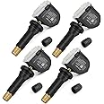 Tire Pressure Sensor 315MHz TPMS Sensor Replacement for Chevy GMC Buick Cadillac Hummer Pontiac SAAB Saturn - Replaces# 13598771 13598772 13586335 20923680, Sets of 4 Tire Pressure Monitoring System
