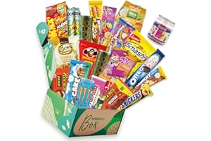 Brandnooz Candy Box: Süßigkeiten aus den USA, UK und der ganzen Welt! Süßigkeitenbox Party-Mix mit Süßigkeiten und Snacks | für Geburtstage und mehr | 20 Produkte| in Originalgröße (Beispielabbildung)