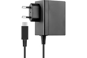 KOPBTBOY Caricatore per Nintendo Switch/Switch Lite/Switch OLED,Type-C Adattatore AC Ricarica Rapida,Supporto Modalità TV e Controller Dock & Pro,Caricabatterie per Nintendo Switch