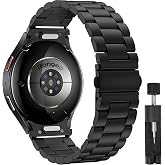 Rongep Samsung ile Uyumlu Yeni Nesil Bağlantı Bakla Model 20mm &Ccedil;elik Kordon Galaxy Watch 7/6/5/4 Serisi i&ccedil;in Galaxy Watch 7 K