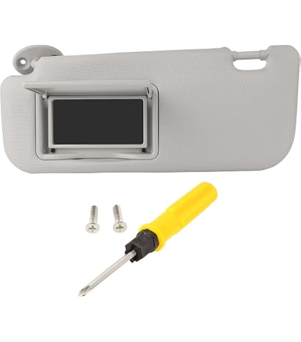 FSFYUK Visiera Parasole Anteriore Sinistra Per Toyota RAV4 2006-2010 – Ricambio Lato Guida, Grigio, 74320-42501-B2 - 2