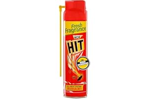 HIT Spray, Crawling Insect Killer (625ml) Instant Kill, Deep-Reach Nozzle, Fresh Fragrance, Red, Pack of 1