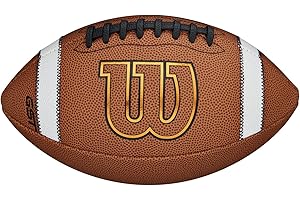 Wilson, American Football, Ballon de football américain, NFL Force, Matériau Composite, Brun, Pour joueurs récréatifs, WTF1445X