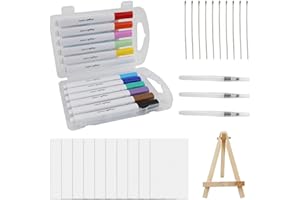 VAIAV Magic Puffy Paint Art, 3D Drawing Canvas Sponge, Foam Texture Painting Paper Kit, DIY Puffy Texture Paper