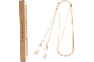 GERNEO® - Amalfi – korrosionsbeständige Brillenkette & Maskenhalter – vergoldet oder versilbert – einzigartig hochwertige Brillenkette & Brillenband für Sonnenbrillen & Lesebrillen