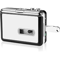 DigitalLife Cassette Audio Portable - Convertisseur Cassette Audio en MP3, Numeriser Tape Audio et Enregistrer sur USB…