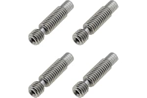 YINETTECH Tubo de garganta de 1,75 mm M6 V6 E3D de acero inoxidable para impresora 3D CR-10 Ender 3 Hotend paquete de 4