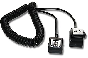 vhbw TTL Blitzkabel kompatibel mit Nikon Speedlight SB-80DX, SB-700, SB-400, SB-50DX, SB-800 Kamera, Blitzgerät - Synchronkabel, 150cm