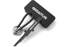 GIRIAITUS 2 in1 EDC Tweezers Pocket Multitool with Keychain Gifts for Men Women Cool Pocket Gadgets for Craft, Jewelry, Office Christmas Gifts(Black)
