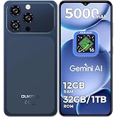 OUKITEL C17 Mobile Phone Cheap Good Android 16, Battery 5000mAh, Blue | Mobile Phone Free Screen 6.52", 12GB+ 32GB/1TB Smartp