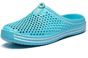 TABREBULL Women's Garden Clogs Breathable Shoes Bathing Shoes Men's Beach Shoes Water Shoes Footwear Slippers Walking Shoes Anti-Slip Shoes