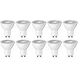 Amazon Basics LED GU10 Spotlight Bulb, 3W (equivalent to 35W), Warm White, Non Dimmable - Pack of 10