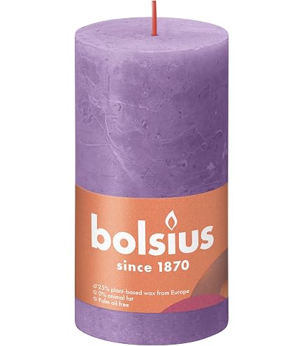 Candela A Colonna INNA-Glas Aurora 14 Cm – 100 Ore Di Luce, Colore Magenta, Made In Germany