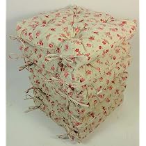 Rattani Sitzkissen Set – 4 Stück, 42x42 Cm, 8 Cm Dick, Leinenstoff, Made In EU
