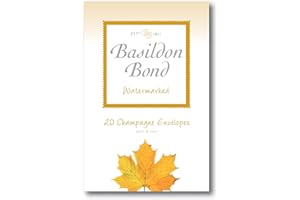 Basildon Bond Luxury Peel and Seal Envelopes 20 Pack for Duke Writing Pad - Champagne, Size 95 x 143mm