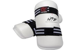 MAR INTERNATIONAL MAR | Taekwondo Forearm Guards Wacoku Forearm Pads WTF Approved for Competition, Sparring & Martial Arts Shock-Absorbing EVA Foam Karate, Kickboxing, MMA, Muay Thai – Small to X-Large