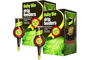 Baby Bio 2 Pack Feeders: 8 x 40ml Liquid Food Packs - Lasts Up to 1 Month Each (Easy Feed Drip System for Plants)