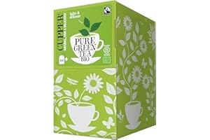 Cupper - Pack de 250 Bolsitas de Té Verde Ecológico - Propiedades Antioxidantes y Diuréticas - Ideal entre Horas y para el Control del Peso - Apto para Veganos