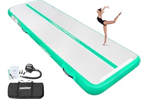 VOFiTNY Tappetino Ginnastica Artistica Di altezza Tappetino da Ginnastica Gonfiabile multiuso robusto, per casa/palestra Air Tumbling Track