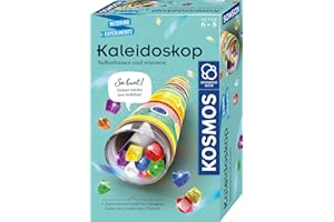 Kosmos 657987 Kaleidoskop, Selbst Bauen und staunen, Experimentier-und Bastel-Set mit Spiegeln, Licht und strahlenden Farben, Wieder befüllbar, Mitbringexperiment zu Optik, Für Kinder ab 6-8 Jahre