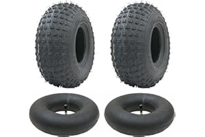 PARNELLS 145/70-6 ATV Tyres & Tubes Knobby 50cc 90cc 110cc 75kgs Wanda P319 (Set of 2)