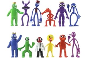 ZHONGKAIHUA 12 Stück Mehrfarbig Cartoon Figur 6,3-11,4 cm Minifiguren Statue Cake Toppers Set Figur Desktop Ornamente für Game Fans