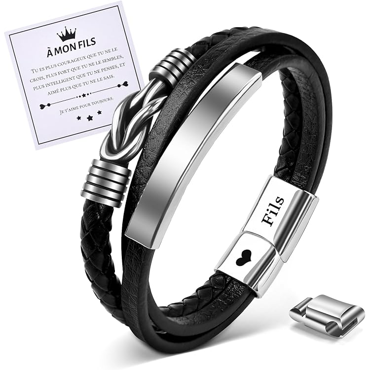 Bracelets Mère-fille à Nœuds Chinois - Tissés Main - Taille Réglable 16-28 Cm - Cadeau Porte-bonheur Pour Anniversaire, Noël Ou Rentrée