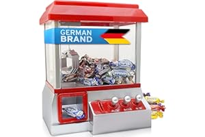 GOODS+GADGETS Candy Grabber Machine à Bonbons Machine à sous à Pinces à Bonbons Rouge