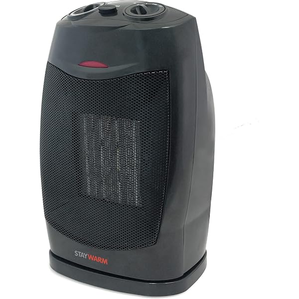 STAYWARM 1500w Oscillating PTC Ceramic Fan Heater, 1500w, 2 heat settings -  Black - F2202BK : Amazon.co.uk: Health u0026 Personal Care