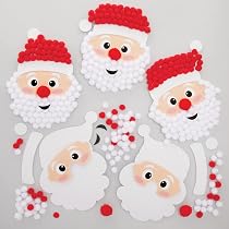 Baker Ross Weihnachts-Glasbild-Karten-Set | 6 Verschiedene Motive Inkl. Zellophan & Umschläge | Bastelset Für Kinder Ab 5 Jahren