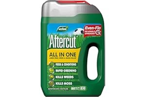 Aftercut All In One Lawn Feed, Weed and Moss Killer Even-Flo Spreader, 80 m2, 2.8 kg