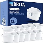 BRITA MAXTRA PRO Pure Performance Water Filter Cartridges - Pack 12 | Original Replacement Compatible BRITA Jugs &ndash; Reduces Mi
