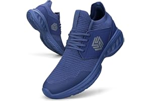 Giniros Baskets et Chaussures de Sport Homme Respirant Légères Sneakers Confortables Mode Casual Marche Course Fitness Running Tennis Outdoor Gym Jogging Chaussure