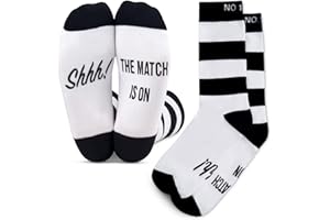 BRING ME SOCKS Football Fan Lounge Socks - Great Gift For Football Fans - 'Shhh! The Match Is On'