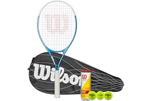 RACKETWORLD Wilson Ultra Power 112 XL Racket 2025 (Tennis Racket, Performace Cover & Tennis Balls, Grips Size L3 (4 3/8"))