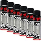 6X KWASNY 288 921 Auto-K Racing Lackspray Schwarz Matt 500ml