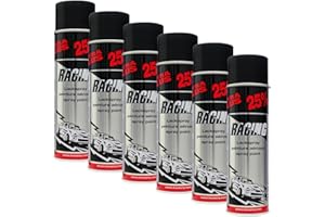 6X KWASNY 288 921 Auto-K Racing Lackspray Schwarz Matt 500ml