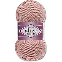 5 X 100g Stickgan Alize Cotton Gold Uni Klassikgan Häkelgan Stick
