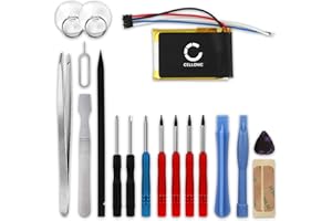 CELLONIC® Batteria 361-00086-02 Compatibile con navigatore Garmin Edge 130 / Edge 130 Plus Ricambio 150mAh + Set di Strumento, Sostituzione, pila, accu