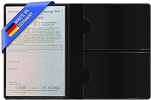 Creative Fox Vehicle Licence Cover 4 Pockets – Parent, black, Minimalist