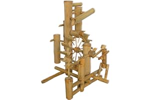 WILAI Thaiboo Bambus Wasserspiel Gartendeko Brunnen Wasserfall für Garten Gartenteich Terrasse Balkon 51 cm hoch Asiatischer Garten