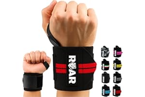 Roar® Poignet de Force CrossFit – Strap Poignet Ajustable, Wrist Support Fit Grip pour Musculation et Entraînement Intensif