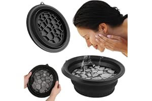 TECHEEL Face Ice Bath Bowl Foldable Silicone Ice WashBasin Schnell Kühlung Faltbare Gesicht Eiswanne Eis Gesichtsfaltwaschbecken Quick Cooling Wash Basin für Schwellungserleichterung, lindern Haut