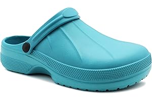 IMTY Womens Lightweight Clogs EVA Slip On Garden Adjustable Strap Summer Beach Hospital Nurse Kitchen Chef Water Shoes Sandals