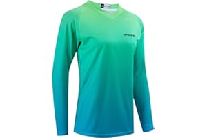 Hotlion Womens Cycling Jersey MTB T Shirt Long Sleeve Mountain Bike Motorcycle Outdoor Bicycle Clothing